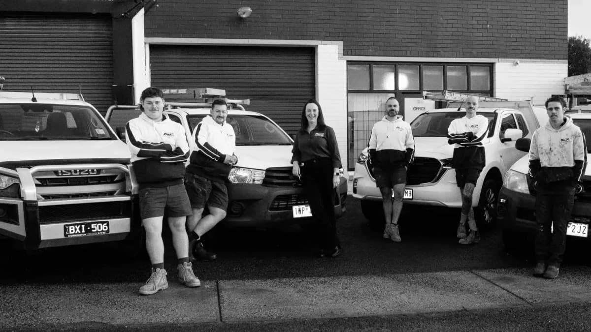 AEP team black and white